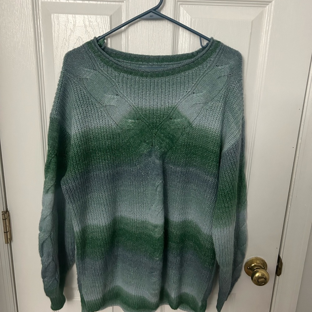 Lauren Conrad Women’s L Blue-Green Ombré Sweater